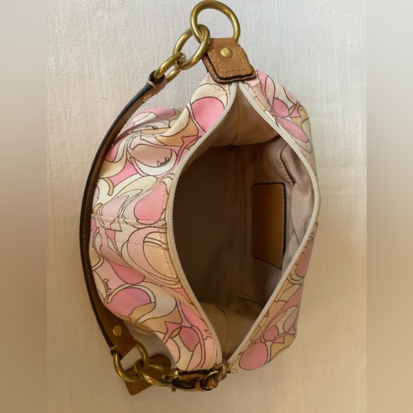 Pink Coach Canvas Print Bag - Picture 6 of 6